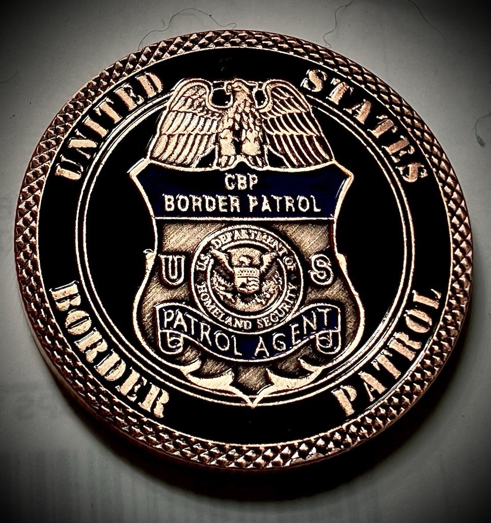 Border Patrol Challenge Coin-Copper Colored-U.S. Department Of Homeland Security