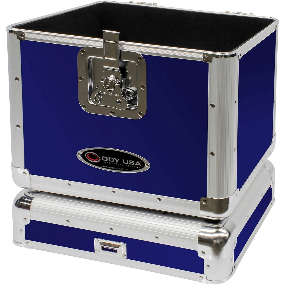 Odyssey KLP2BLU Stackable Record Utility Case for 12" Vinyl Records and LPs