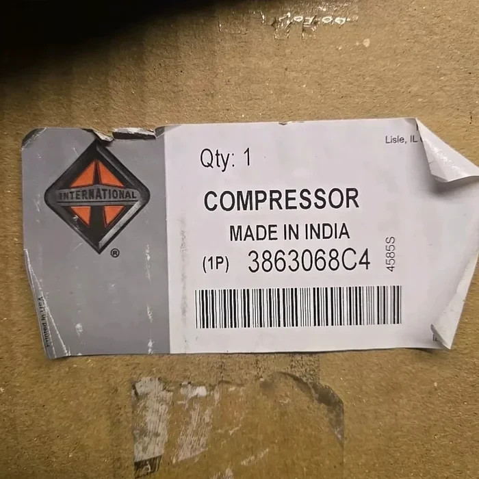 NEW OEM NAVISTAR COMPRESR,COMPRESSOR,AIR COND A 3863068C4