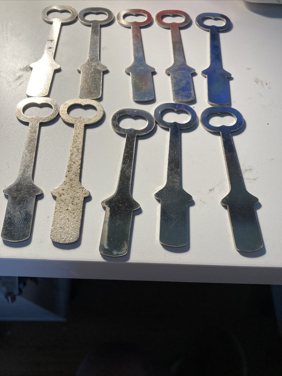 10 Curtis # T77 Flat Steel Key Blanks Thickness.060 Width.300