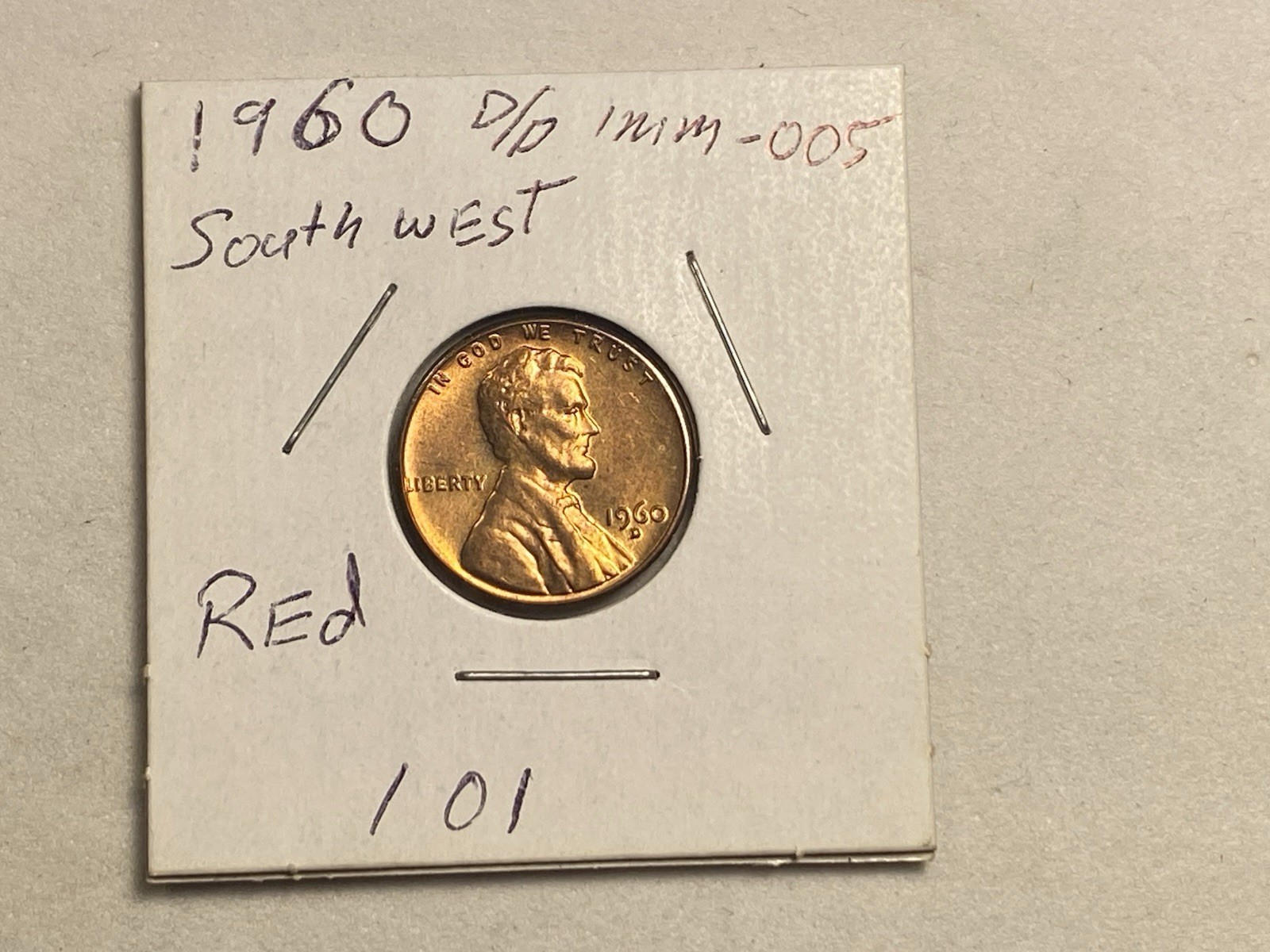 1960 D/D SOUTHWEST 1MM-005 PLEASE READ DESCRIPTION 101