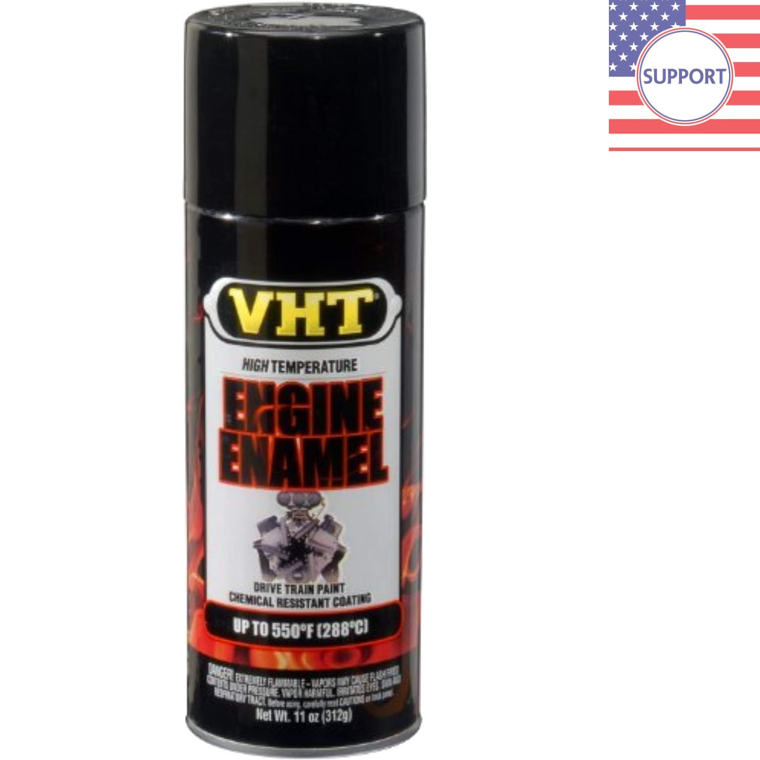 Gloss Black 11 Oz Engine Enamel - Heat & Chemical Resistant Finish