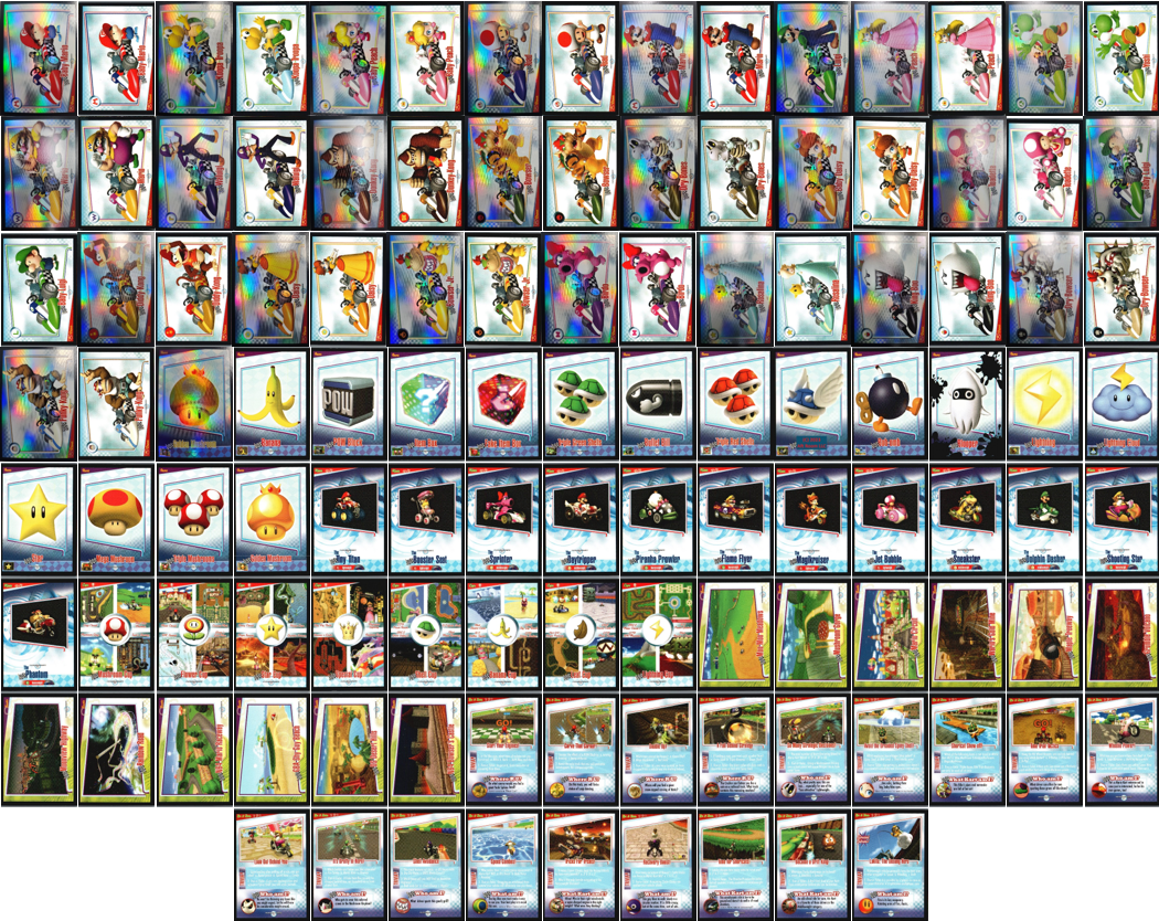 Mario Kart Wii Trading Cards - You Pick - 2009 Enterplay Nintendo - Foils