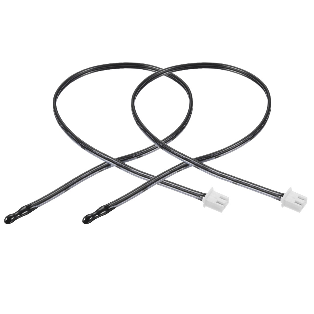 2 Pcs 10K NTC Thermistor Probe 15.7 Inch Epoxy Sensitive Temperature Temp Sensor