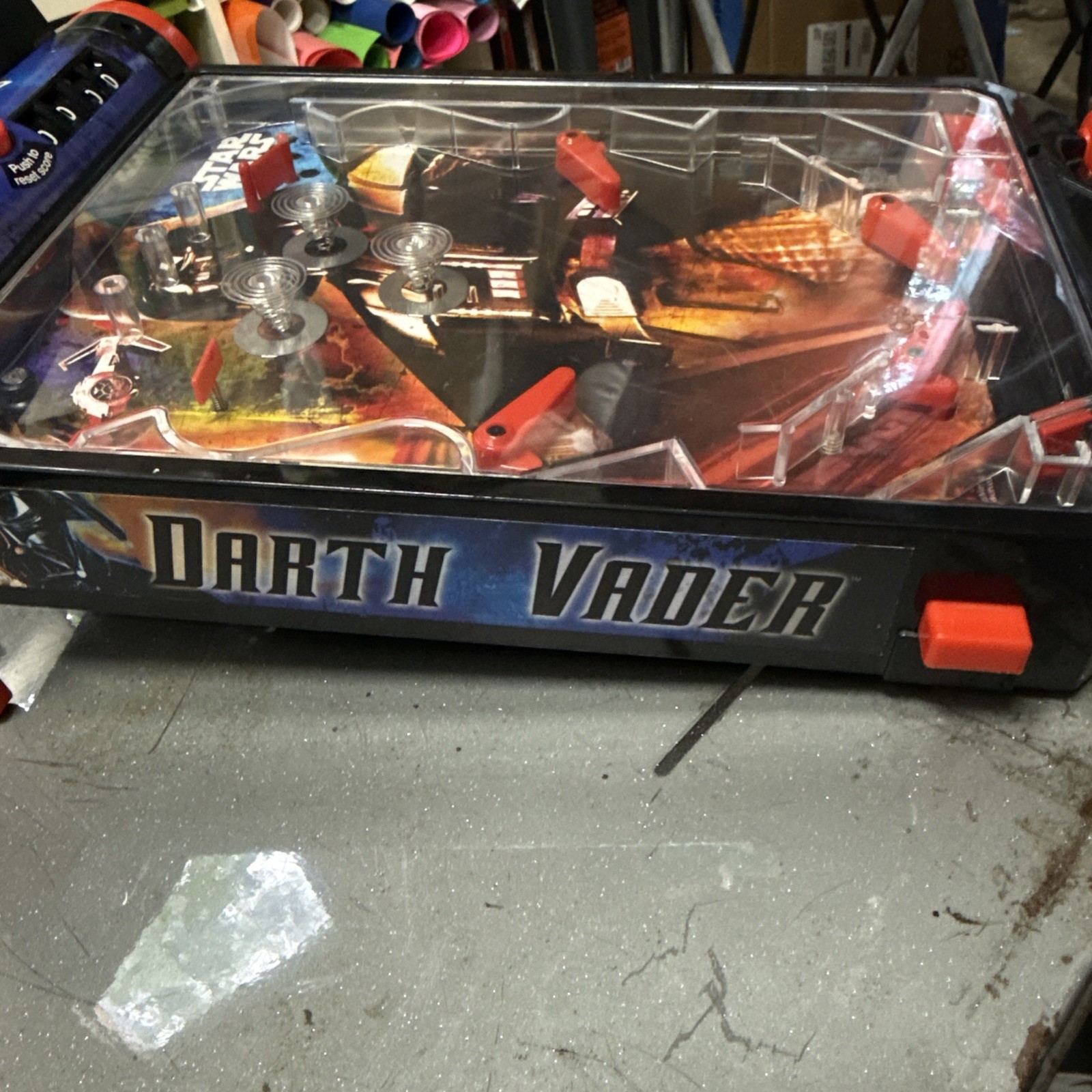 2004 Star Wars DARTH VADER Pinball Machine Electronic Talking Tabletob FUNRISE