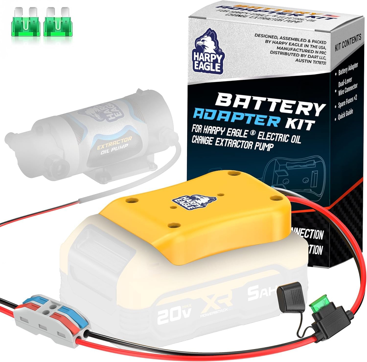 Harpy Eagle Battery Adapter for Yellow 20V MAX Adapter,