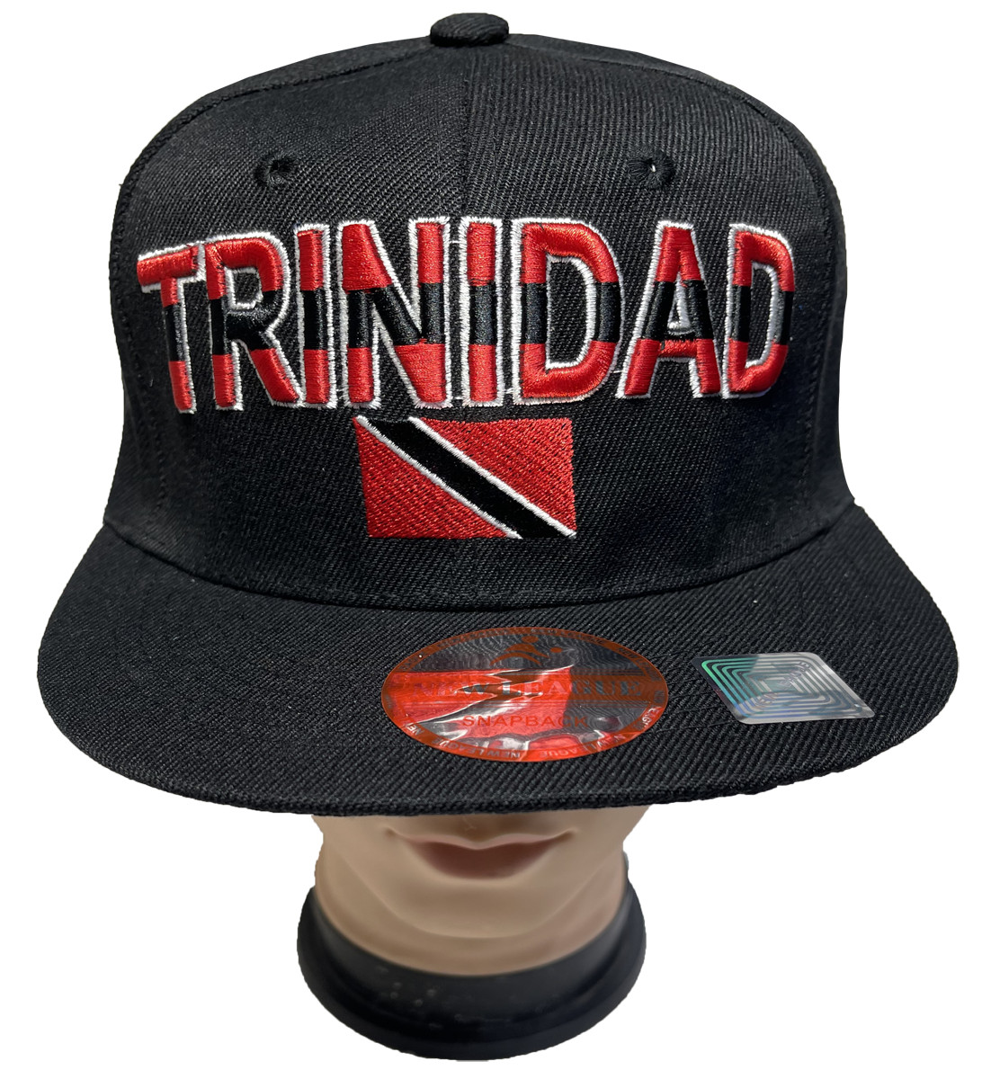 TRINIDAD FLAG 3D Embroidered Snapback Cap Adjustable Baseball Hats LOT 1-12pcs