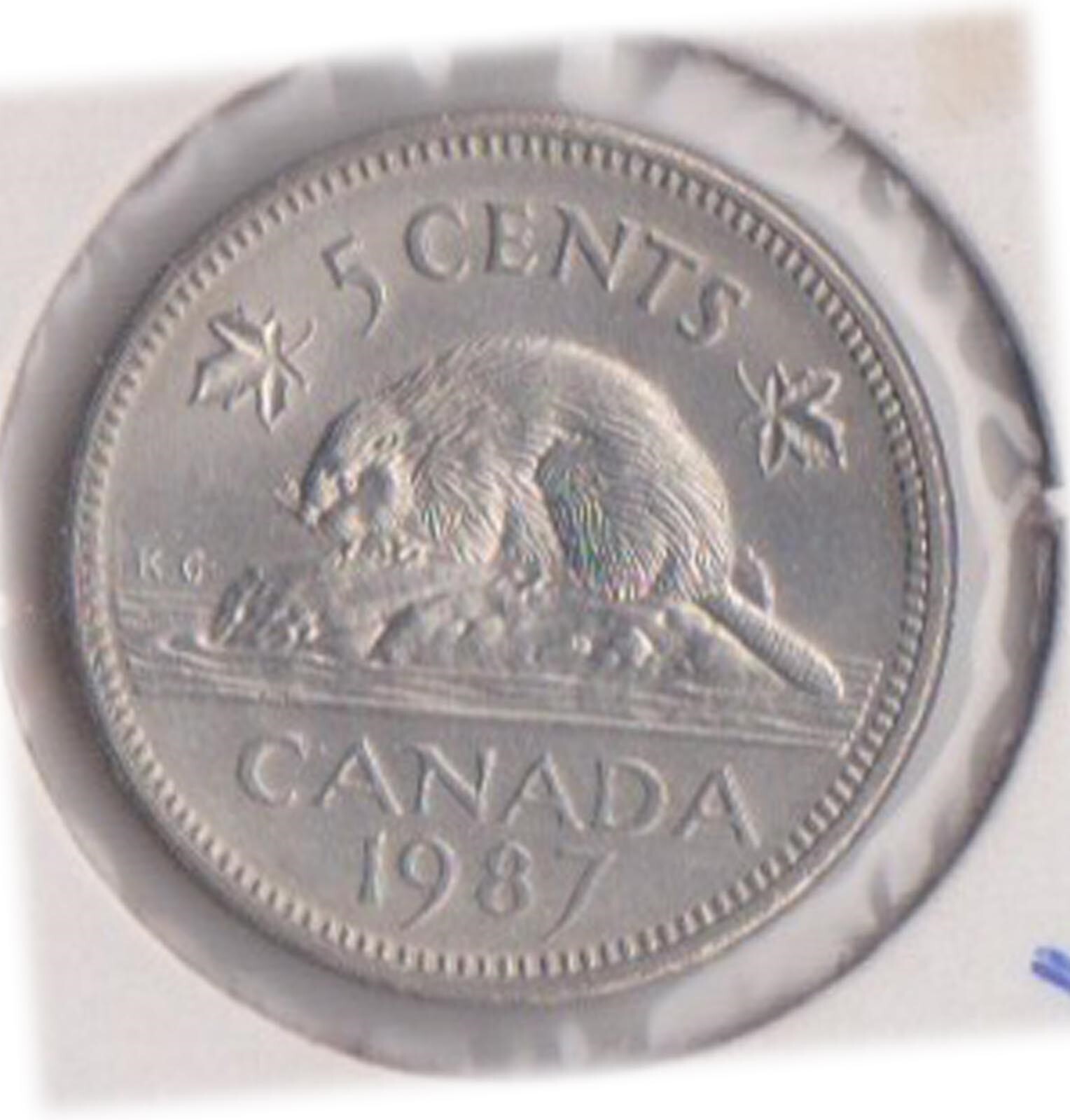 (H205-85) 1987 Canada 5c coin (CJ)