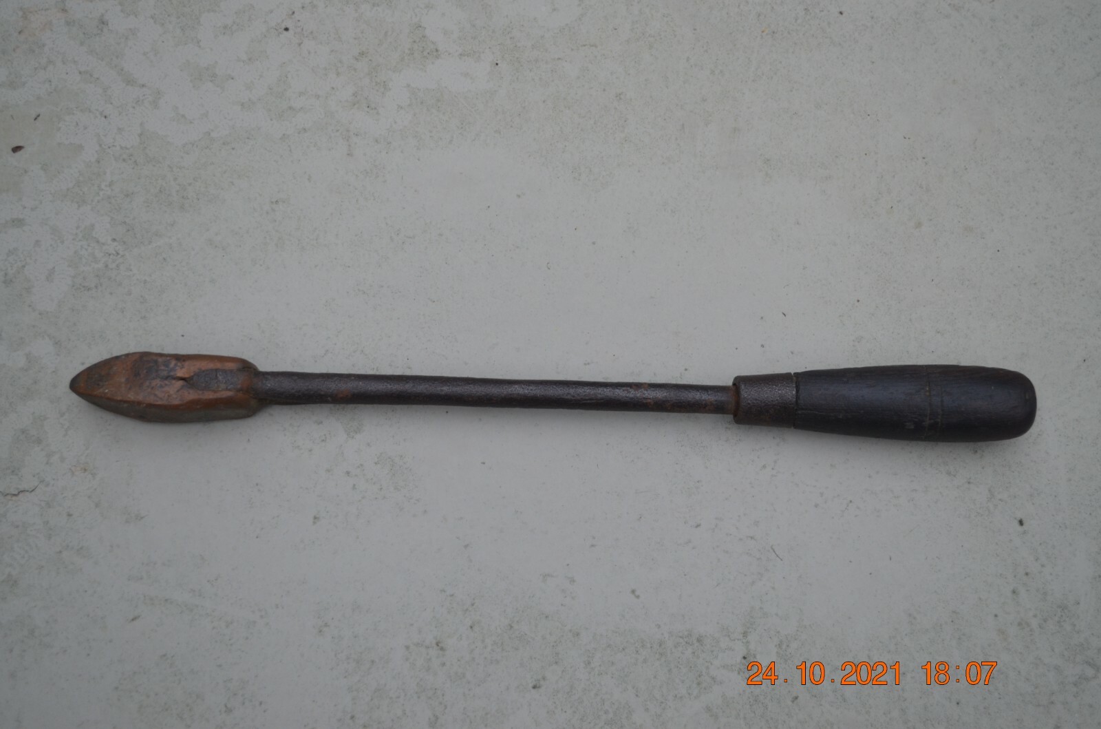 Vintage/Antique Copper Tipped Soldering Iron  hand forged