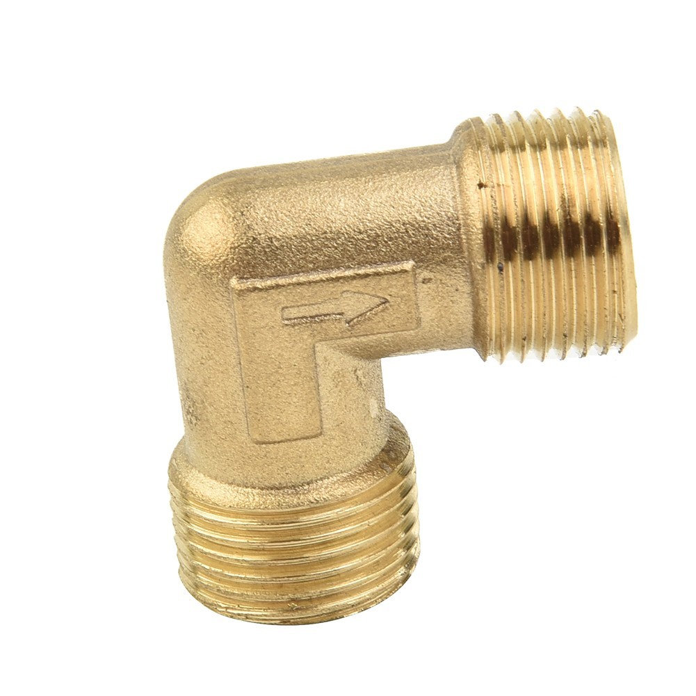 Air Compressor Fittings Brass 16.5mm Male Thread Check Valve Elbow Coupler