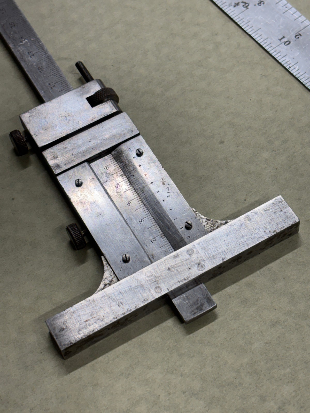 12” / 300mm Vernier Depth Micrometer Gauge Machinist Tool 0.02mm