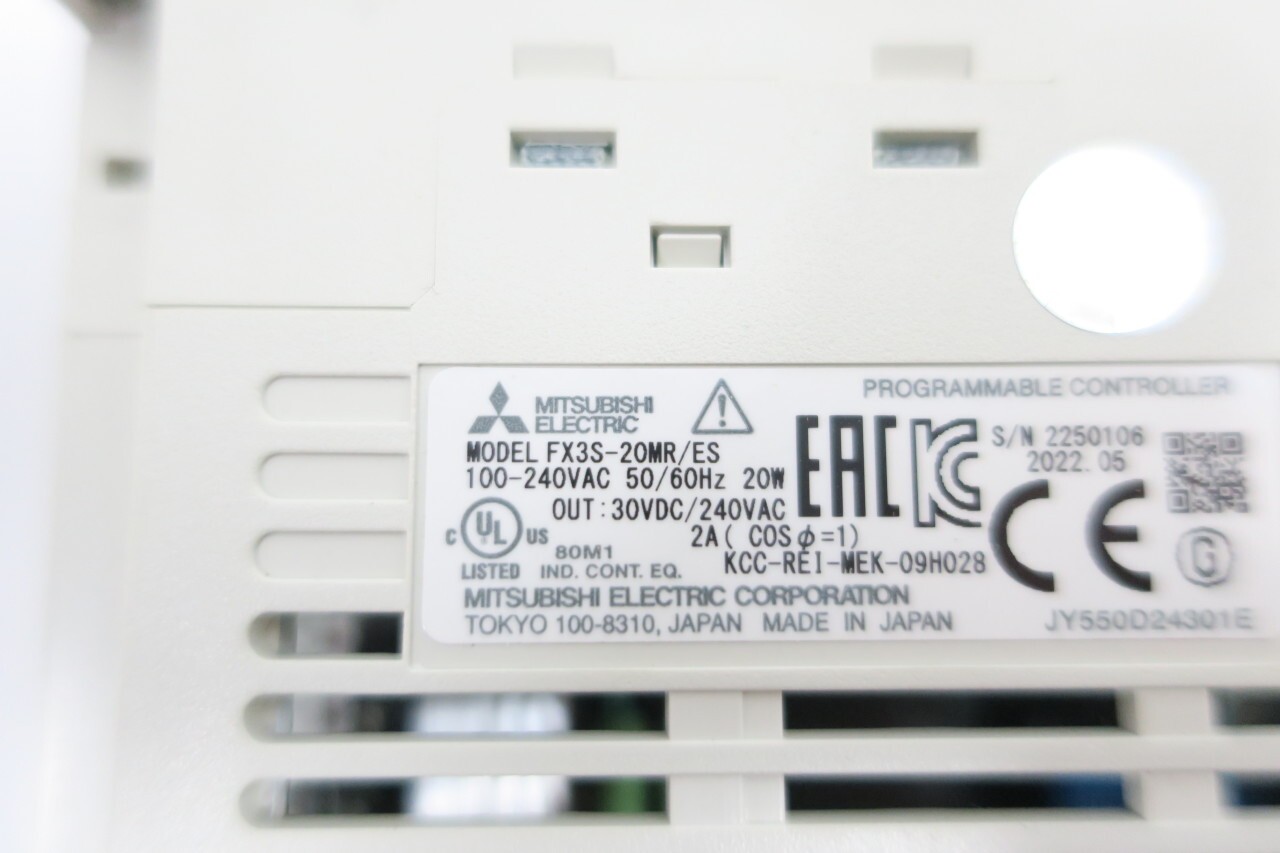 Mitsubishi FX3S-20MR/ES Plc Module Programmable Controller