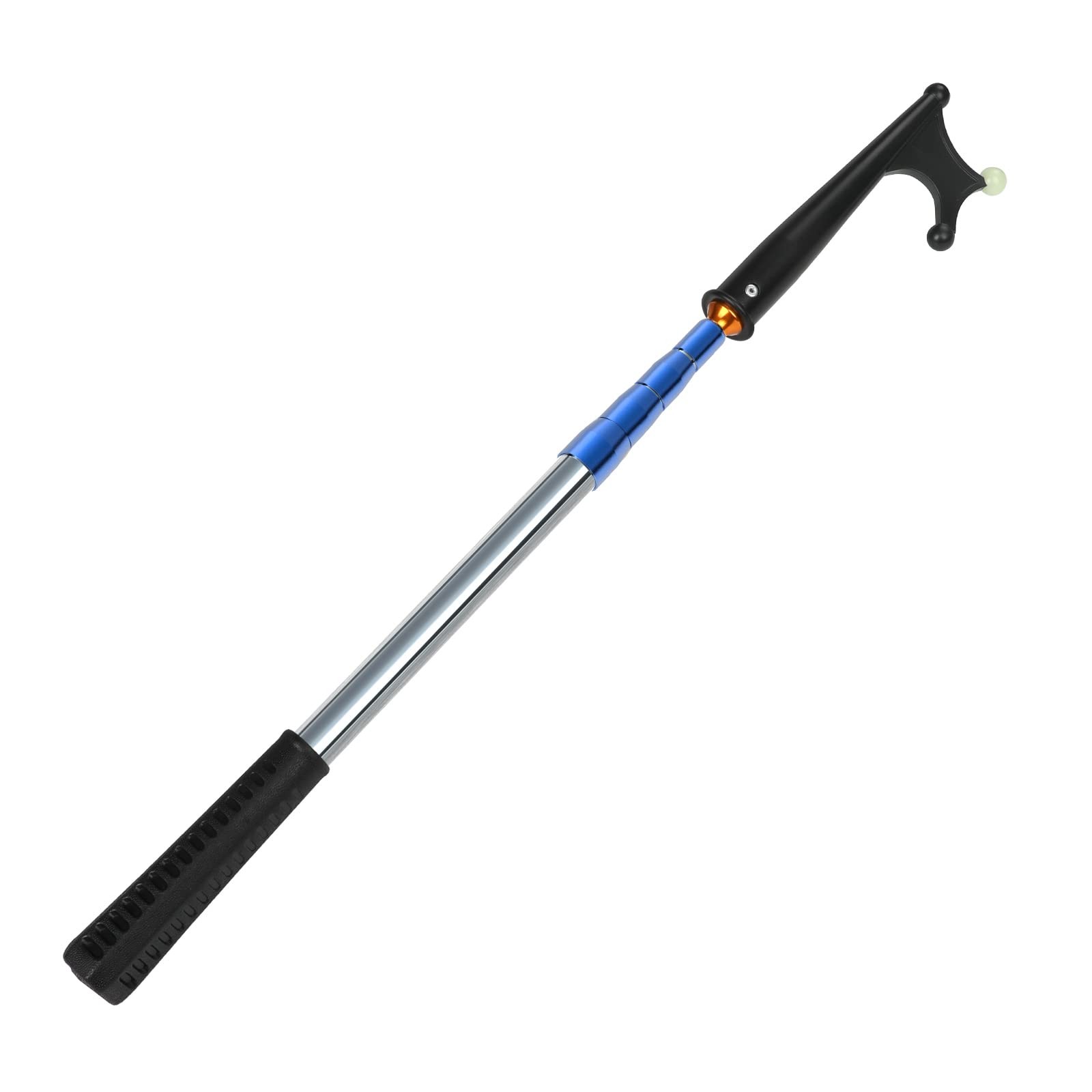 Komclub Telescopic Boat Hook Stainless Steel Boat Push Hook Rod Luminous Beads