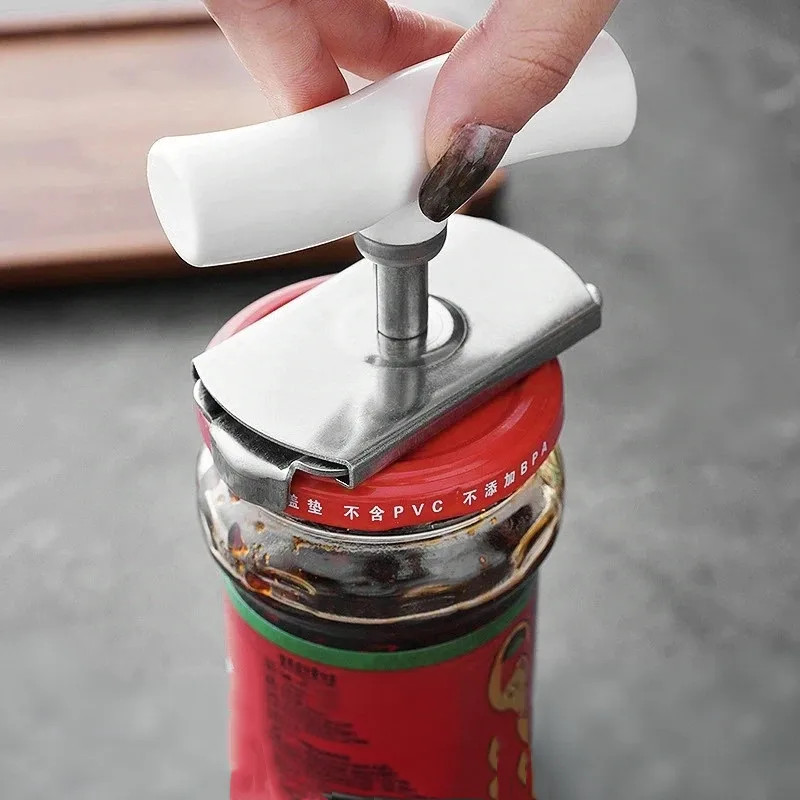 Adjustable Multi-Function Bottle Cap Opener Stainless Steel Lids Off Jar Opener