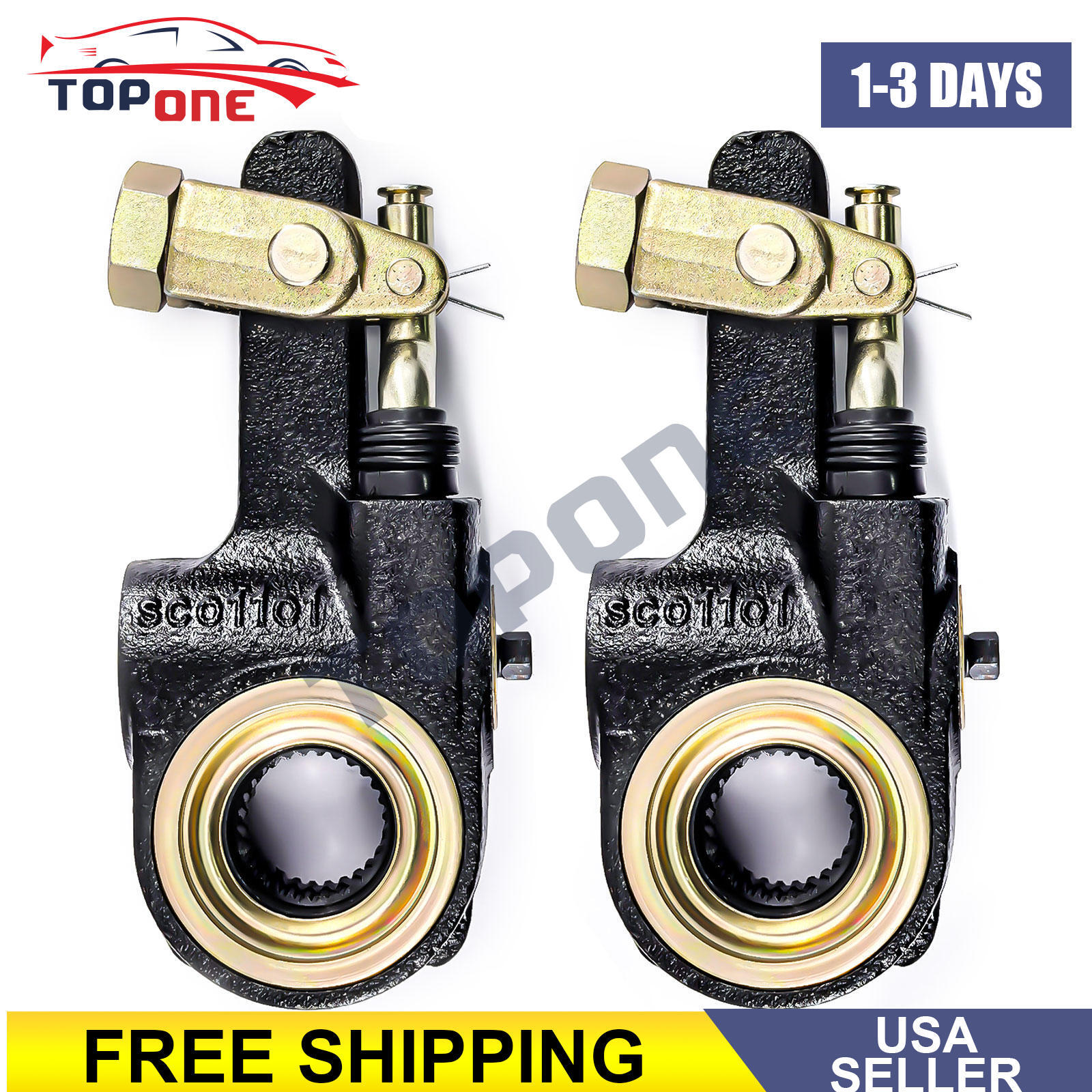 Automatic Slack Adjuster 28 Spline 5.5" For Meritor R801073 E11401 801073 2PCS