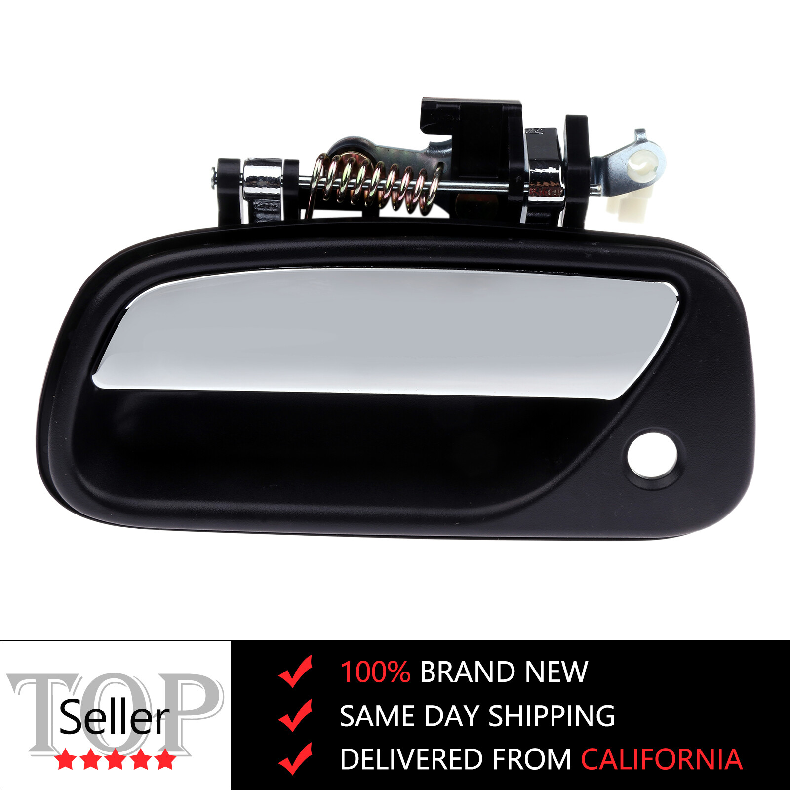 Front Left Exterior Black Door Handle For Toyota T100 1993-1998 Driver Side