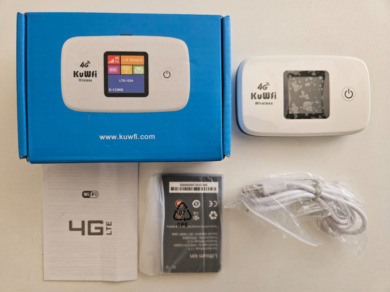 KuWfi 4G LTE Wireless Router with Wi-Fi