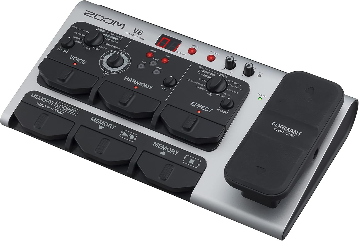 Zoom V6-SP Multi-Effects Vocal Processor Pedal Bundle