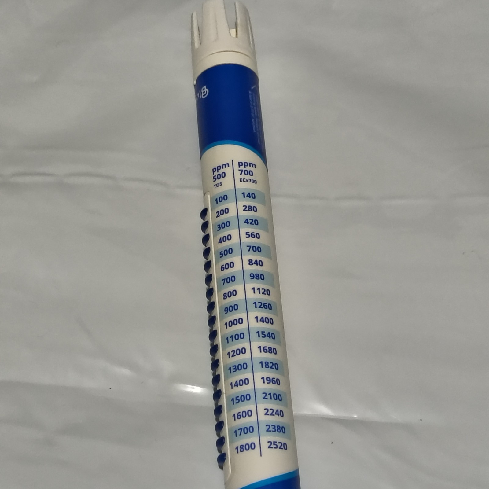 BlueLab Truncheon Original PPM Meter EC & CF Hydroponic Water Tester-Working