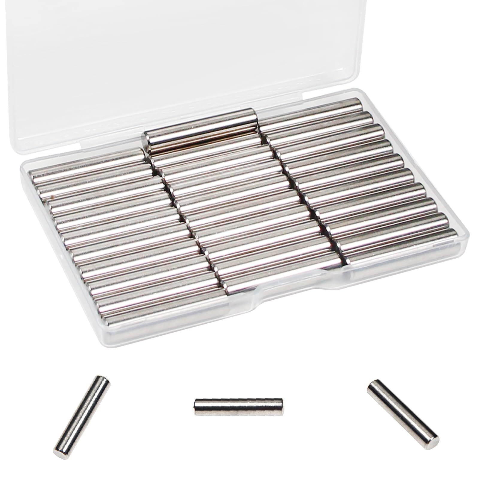 30Pcs M6 x 40mm / 1/4 Inch x 1.57 Inch Dowel Pin 304 Stainless Steel Cylindri...