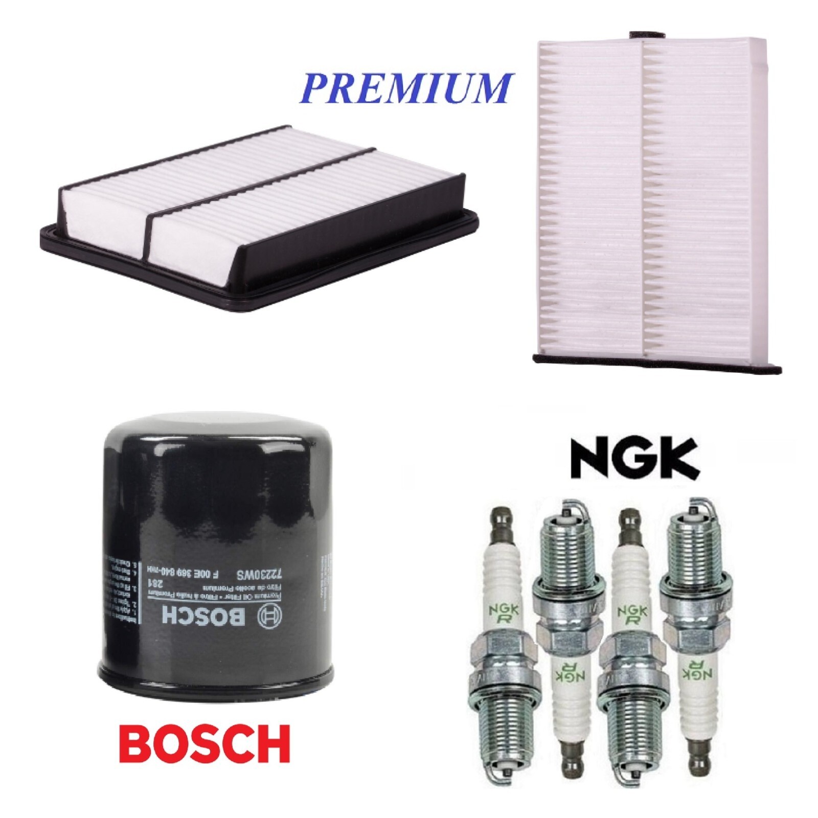 Tune Up Kit Filters Spark Plugs For MAZDA 6 L4 2.5L; Nat. Asp 2018-2021