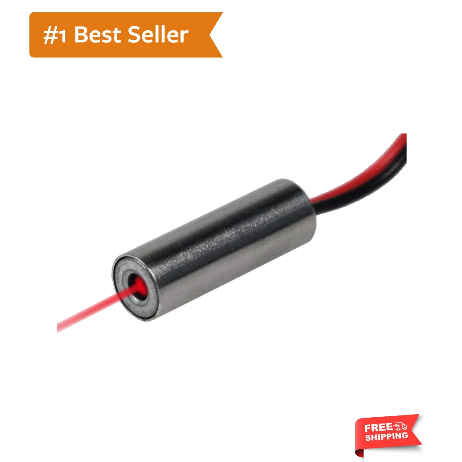 Economical Red Dot Laser Module, 650nm, Class 3R, less than 2.5mW, with APC D...