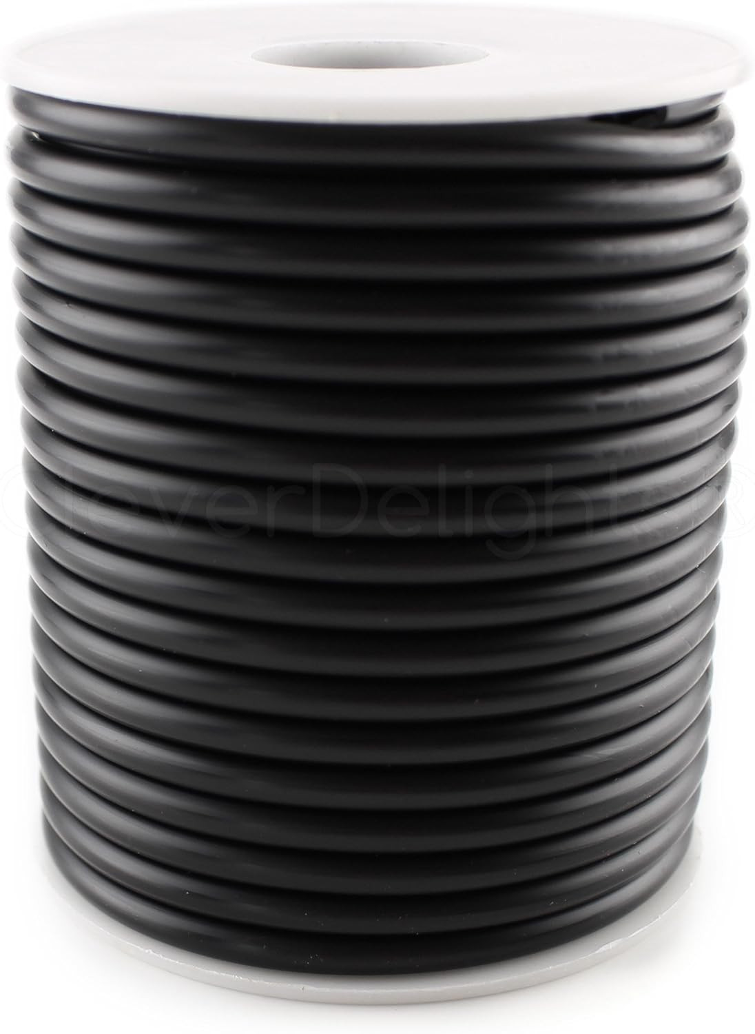 Black Hollow Rubber Tubing - 15 Feet - 4Mm Diameter Tube Cord - 1/8" OD X 1/16"