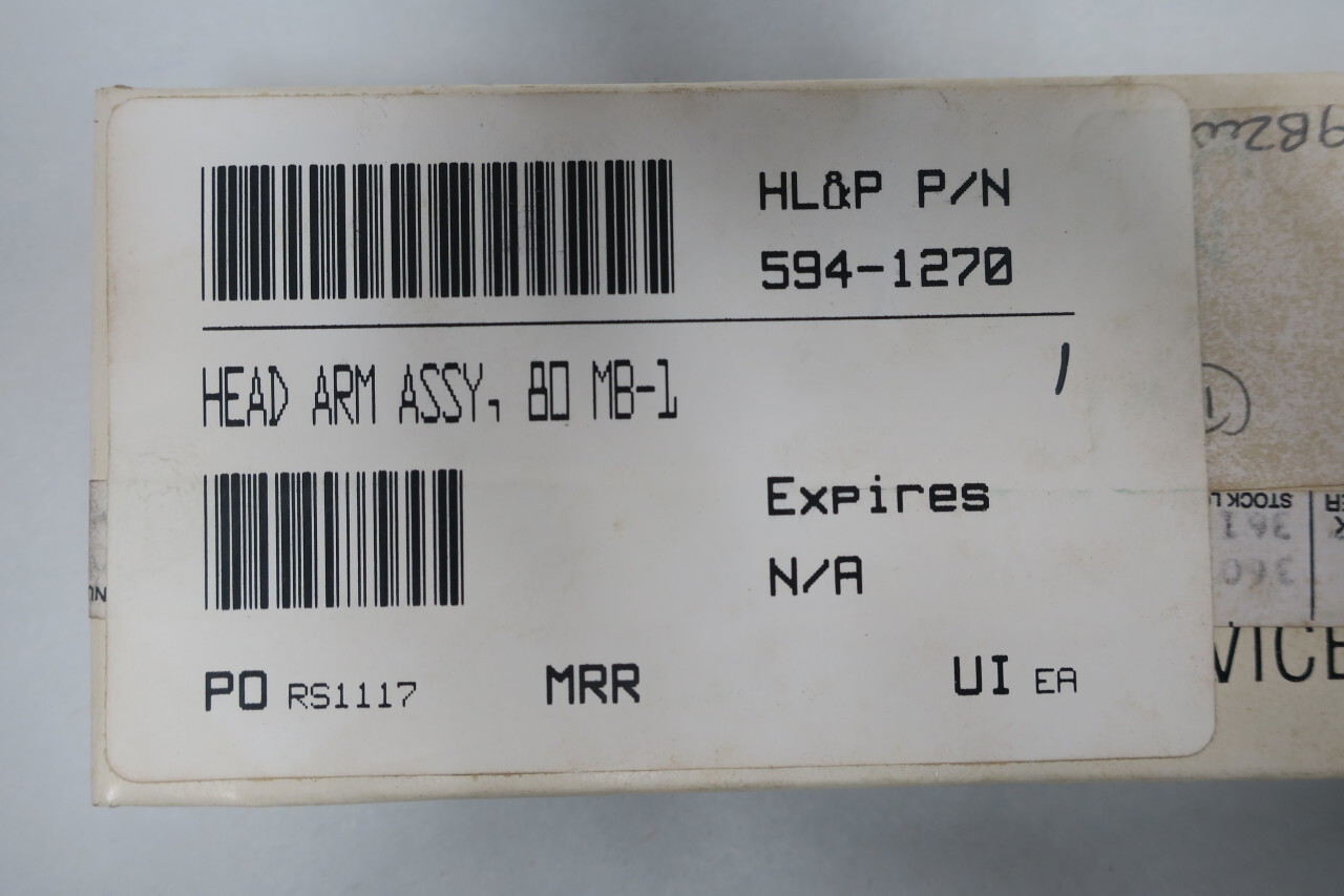 Control Data Corp 75010102 Head Arm Assembly