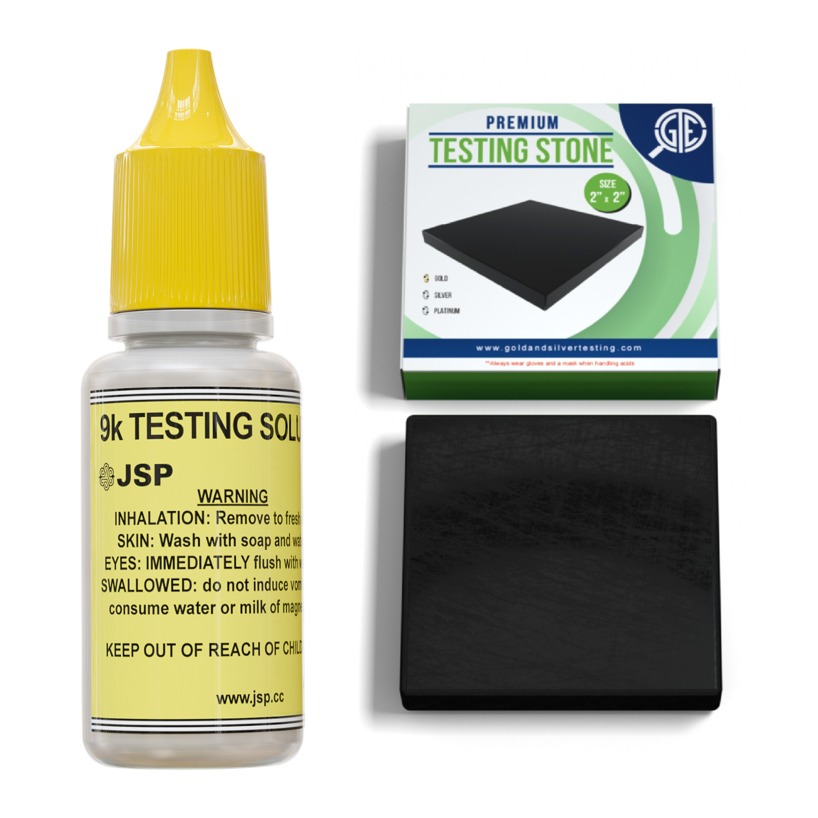 9K Gold Testing Solution Test Purity Scrap Precious Metals Bullion Ingots