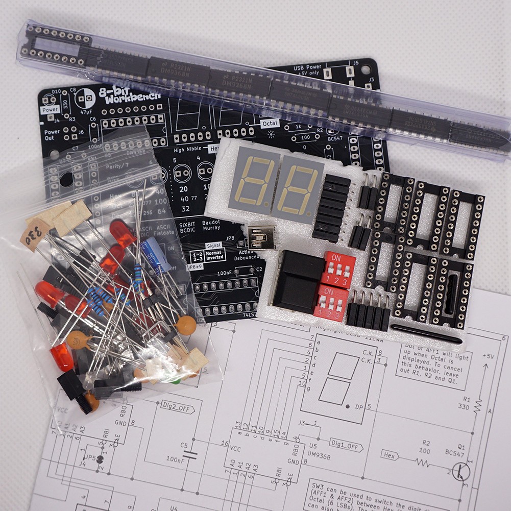 8-bit Workbench™ + Binary Keyboard DIY Kits by 8BitFlux