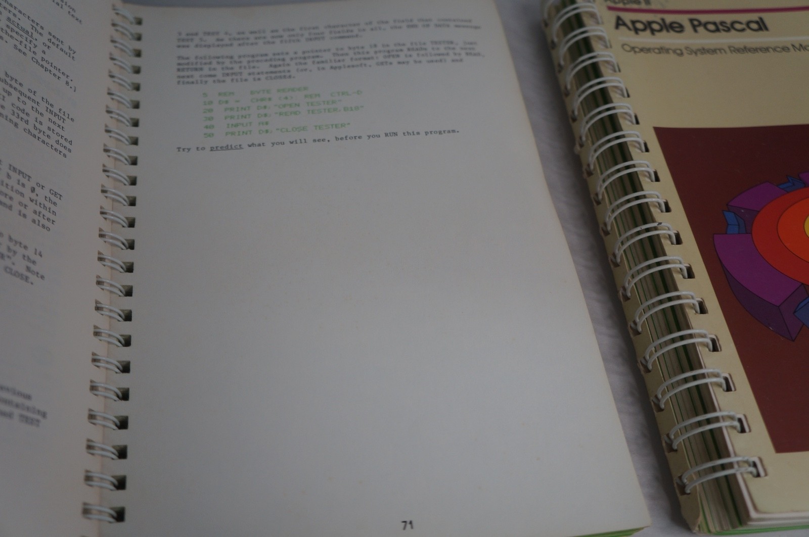 Lot of 3 Apple ll Manuals Apple Pascal Dos Operating System Language