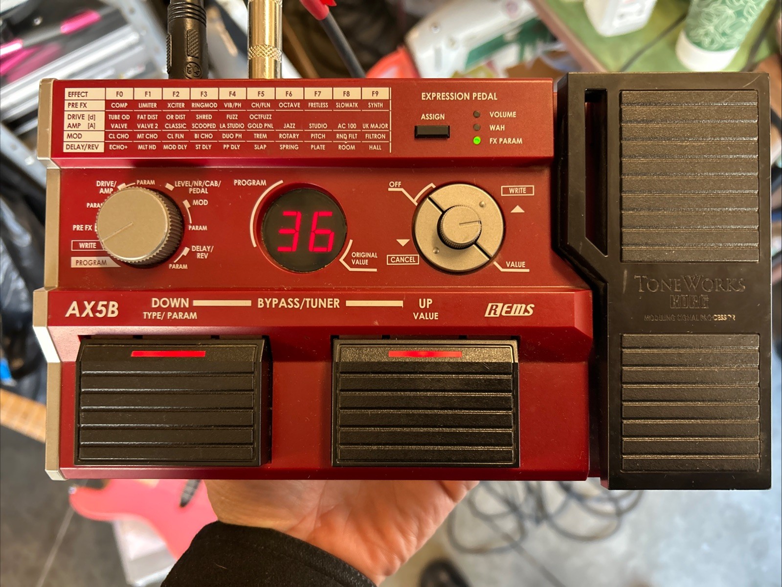 Korg AX5G Multi-Effects Guitar Effect Pedal FX Modeling Signal Processor