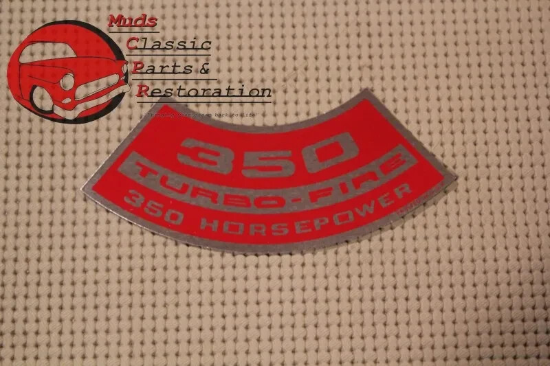 68-70 Corvette 350 350 HP Air Cleaner Decal