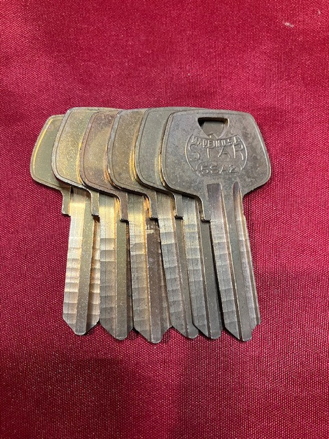 Lot Of 6 Star S1(5SA2) Keyblanks, For Sargent Locks