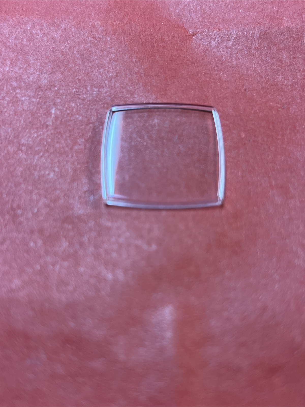24.8 x 24.8 mm Curved Square Acrylic Watch Crystal