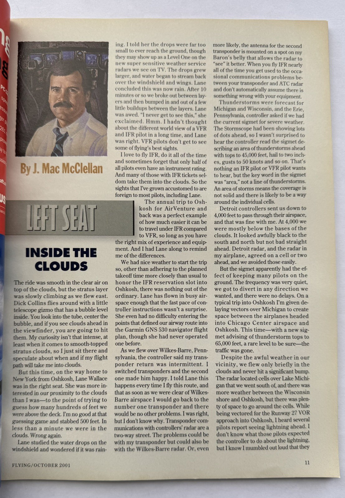 Flying Magazine October 2001
