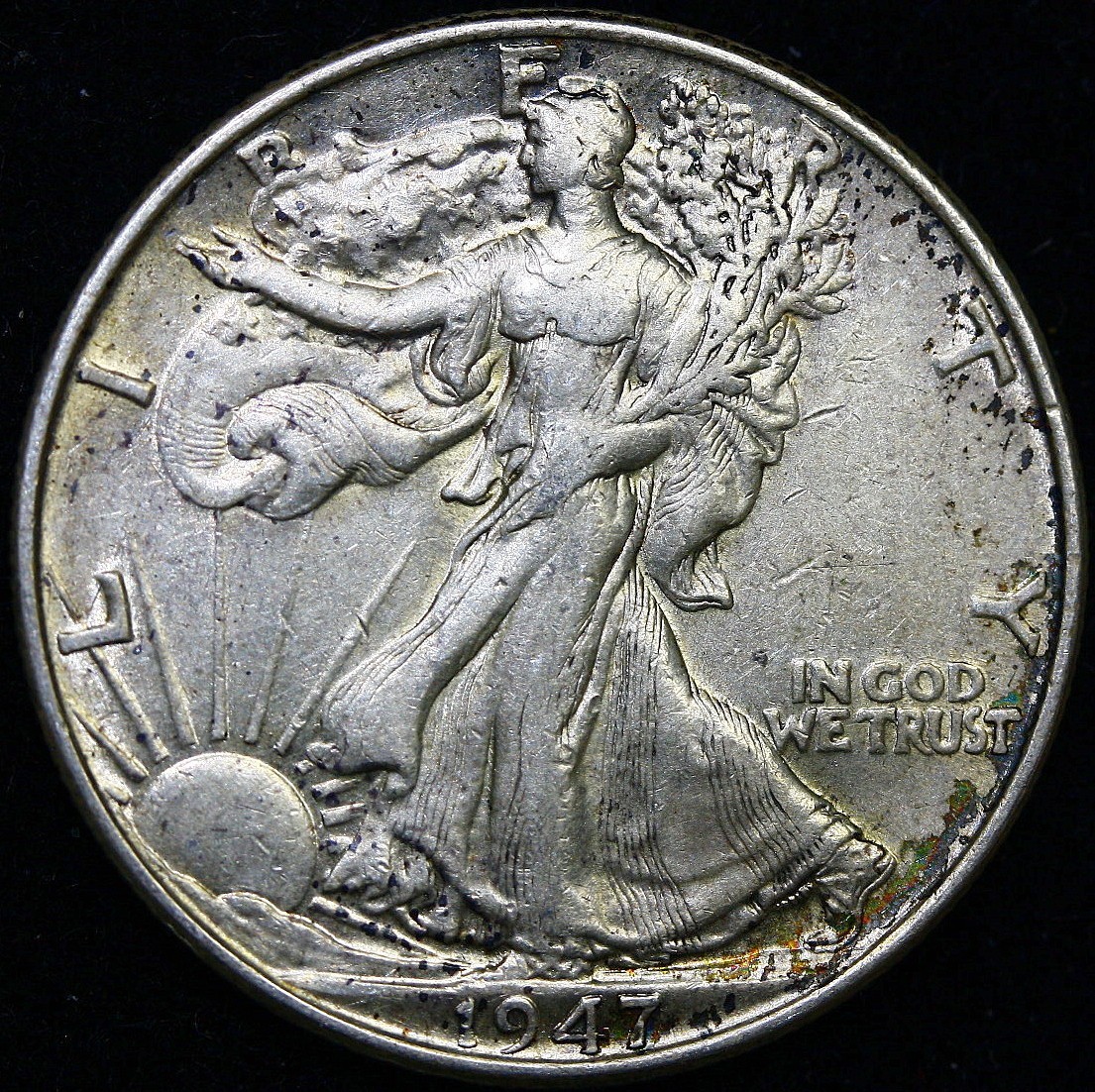 1947 Walking Liberty Silver Half Dollars 90% Silver ~AU #H39