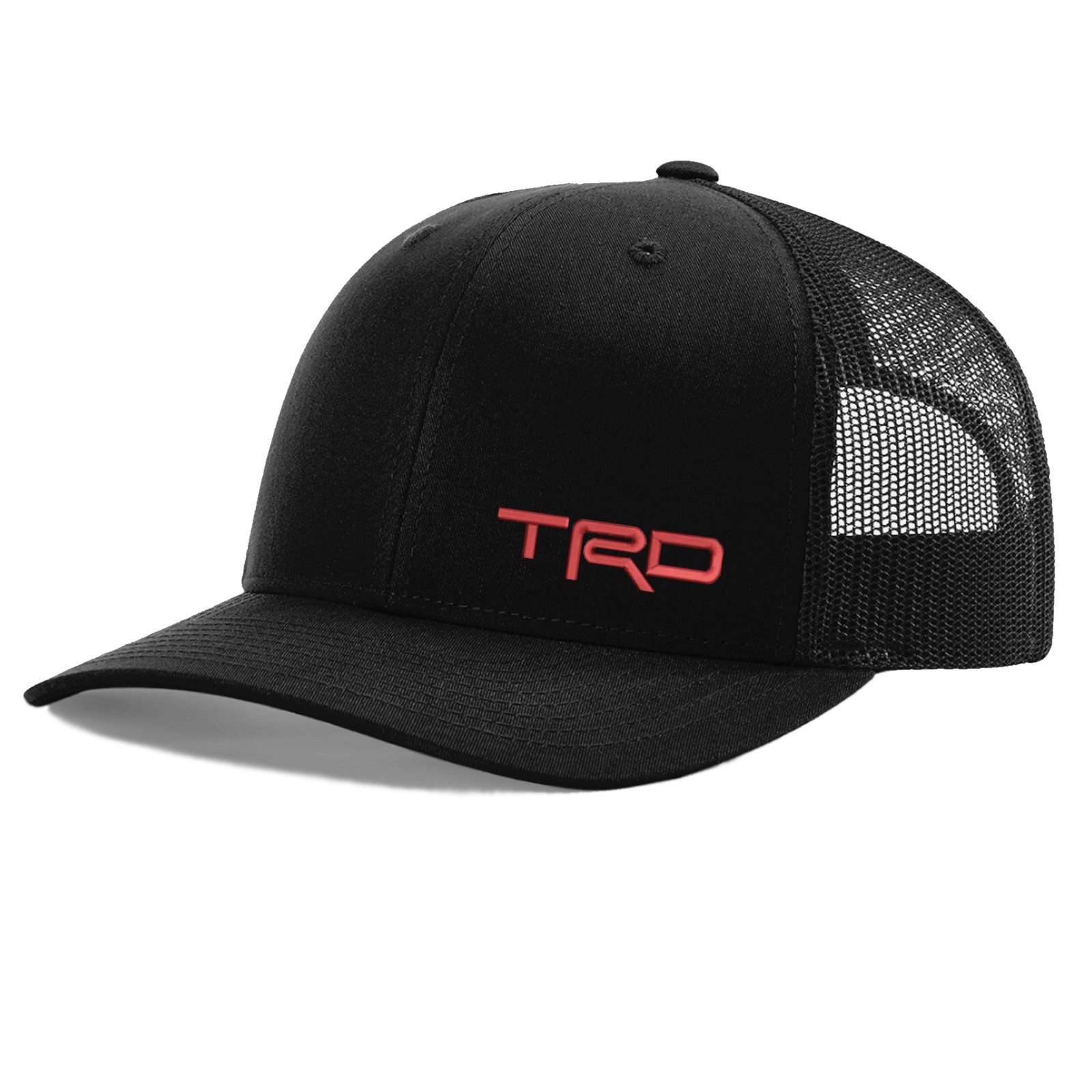 TRD Trucker Black Hat Tundra Toyota Racing Tacoma Richardson 112 Headwear