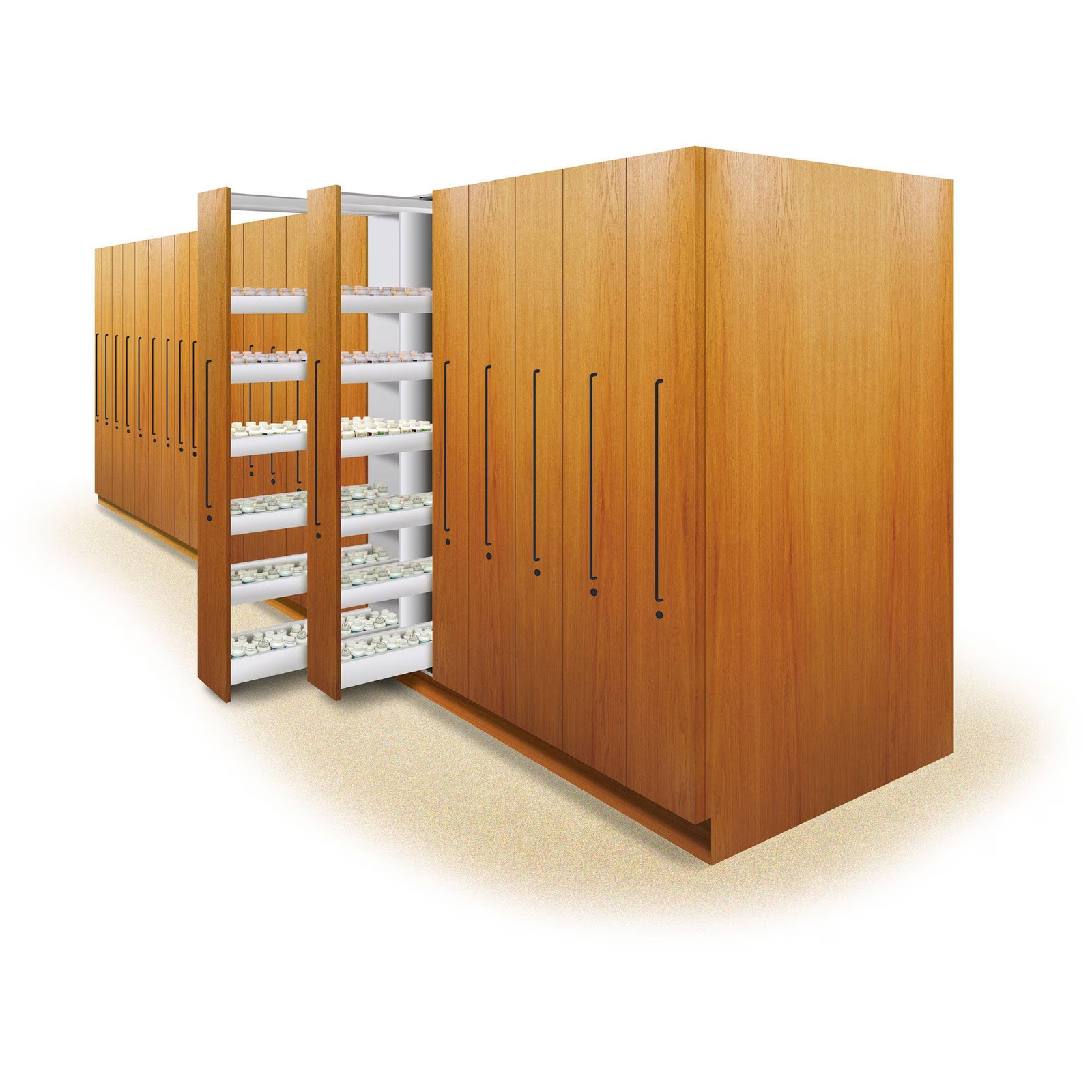 Fulterer FR777 No.450 Pantry Pullout Slide White 24 in.
