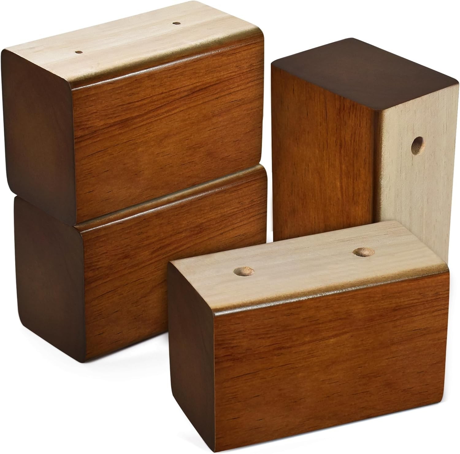 Wood Bed Risers Black 2 inch)