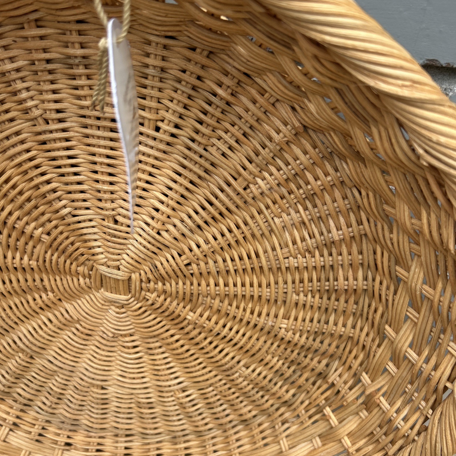 Studio Magee Round Basket With Two Handles 17.5” Diameter