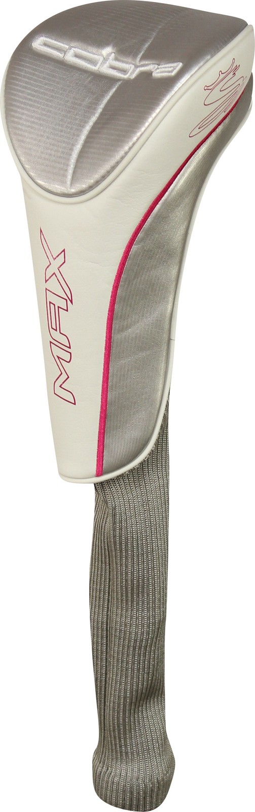 Cobra Golf Ladies Max Driver White/Grey/Pink Headcover