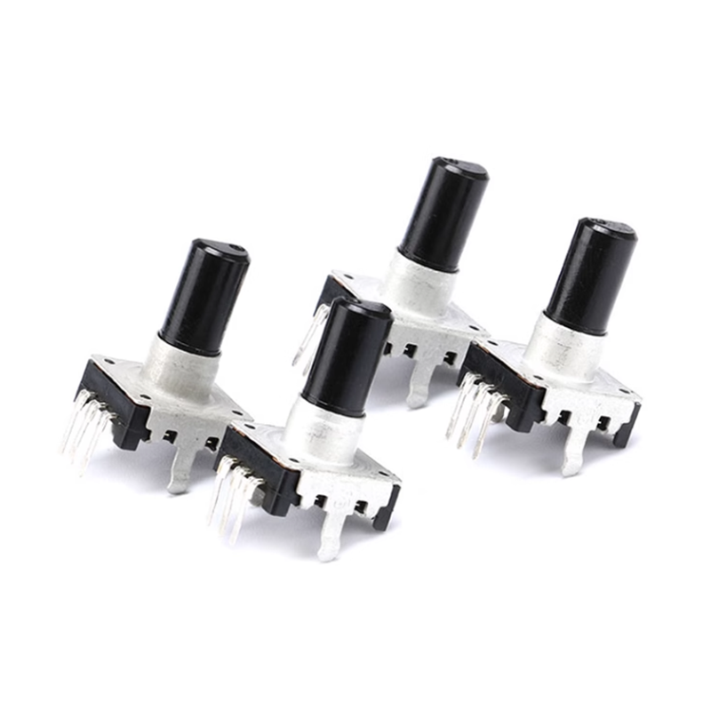 360° Rotary Encoder EC12 Audio Digital Potentiometer 15mm Handle 3 Pins