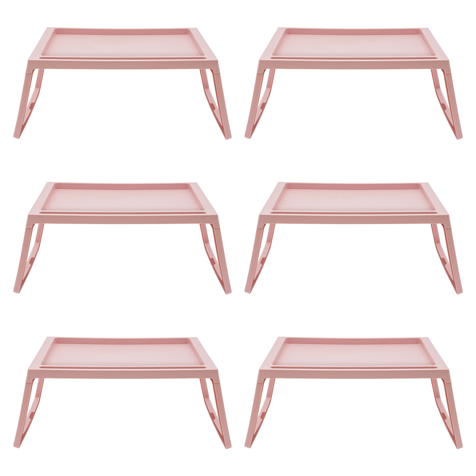 Laptop Notebook Table Stand Lap Tray Rectangular Foldable Computer Desk Pink