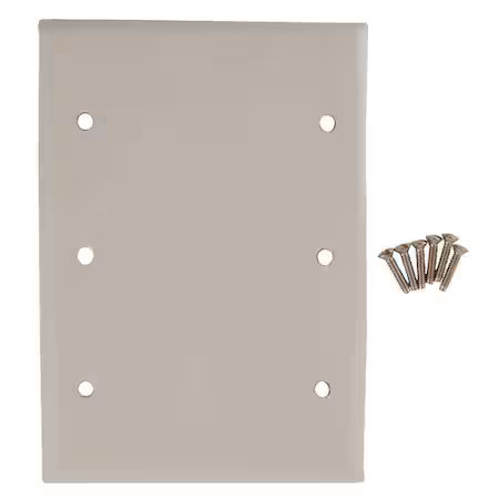 Hubbell Wiring Device-Kellems Ss33 Blank Box Mount Wall Plates And Box Cover,