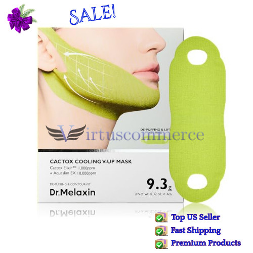 Dr.Melaxin CACTOX COOLING V-UP MASK -Cactus Elixir 1,000ppmAquaslim EX 10,000ppm