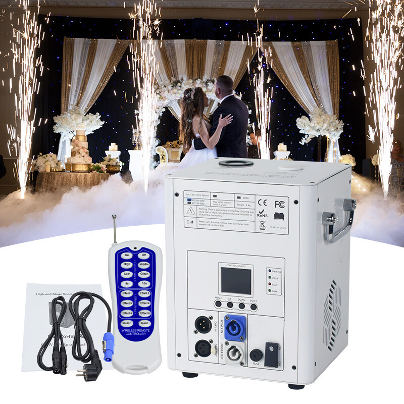 750W Cold Spark Machine Firework Machine DMX DJ Stage Effect Machine with Handle