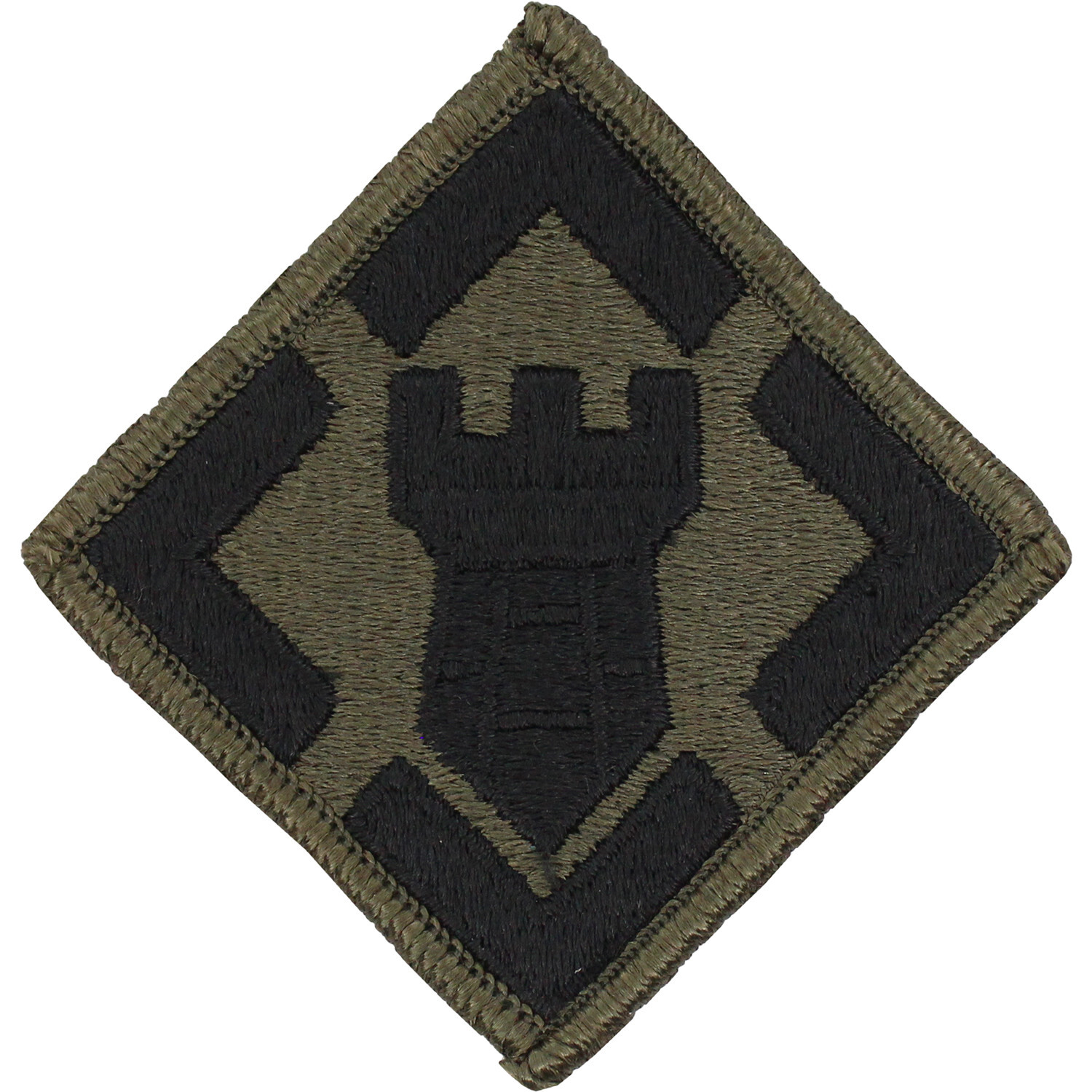 Army 20th Engineer Brigade Subdued Patch ( 3" Wide x 3" High ) P163A