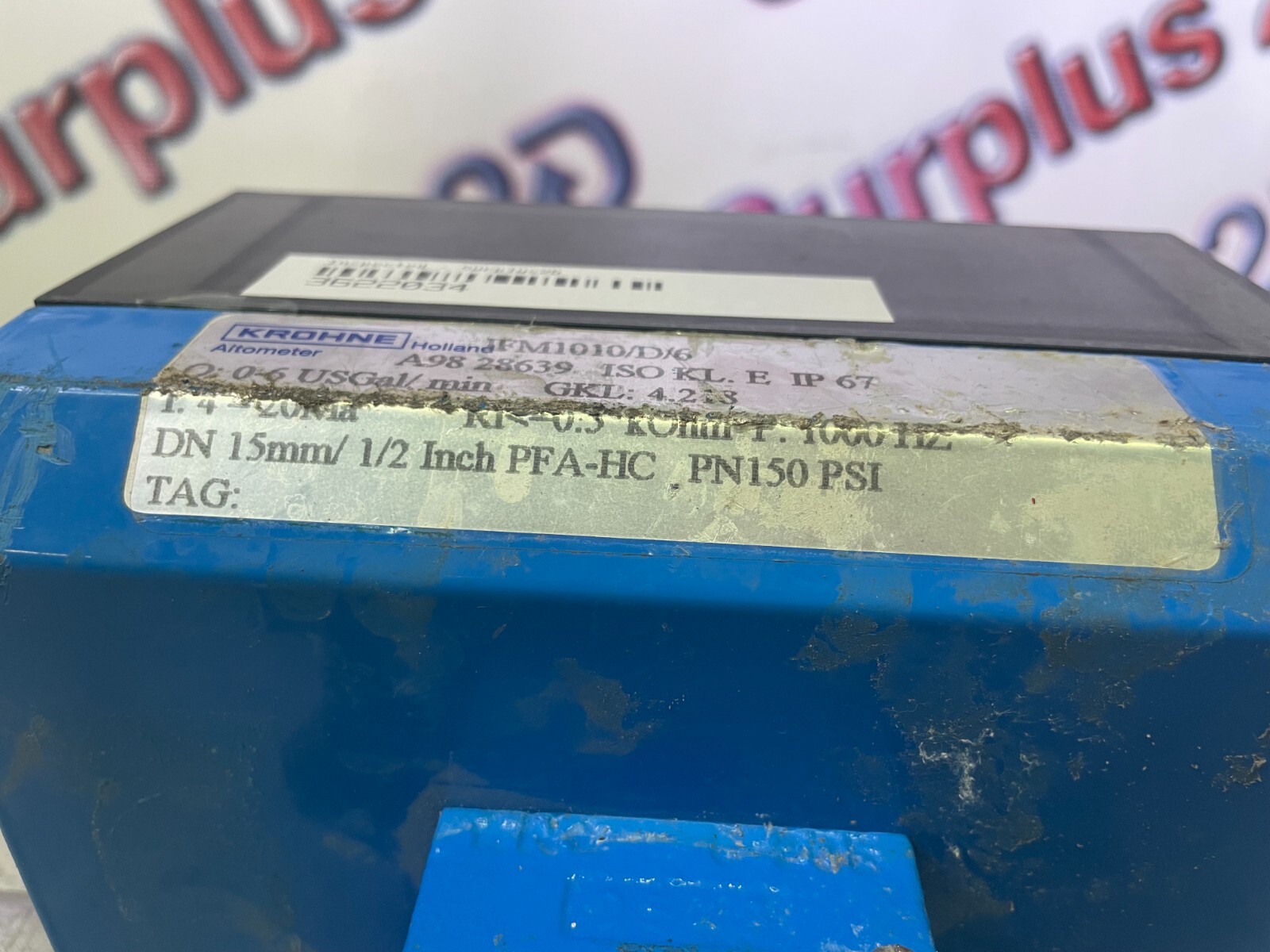 Krohne Model IFM101/D/6 IFC 010 D Flow Meter