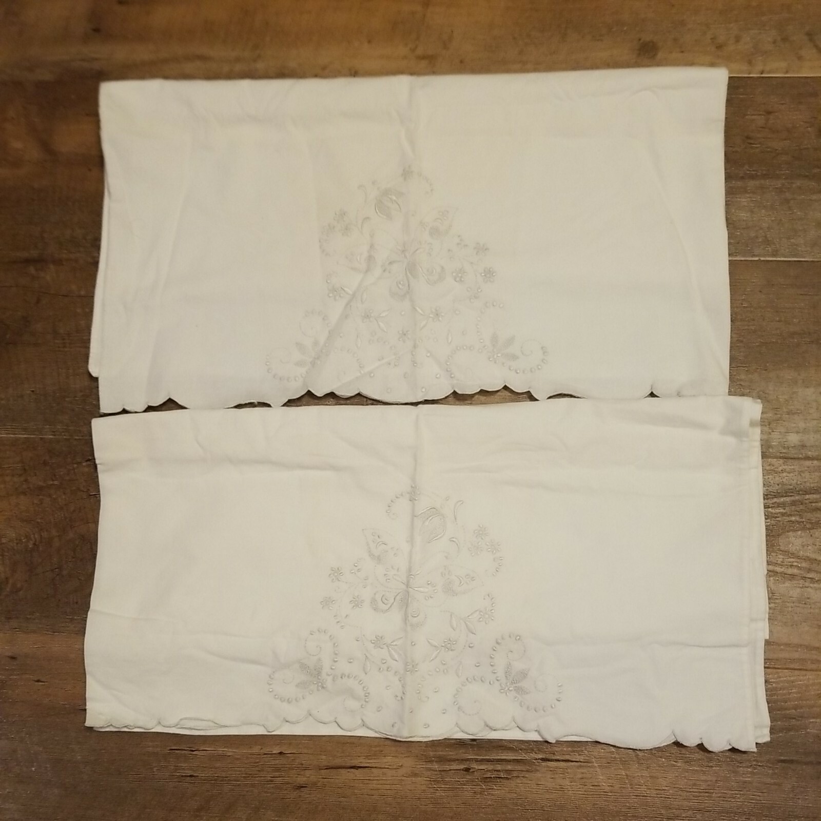 Set Of White Pillowcases